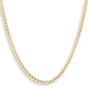 10K Yellow Gold Diamond Cut Box Chain Lightweight