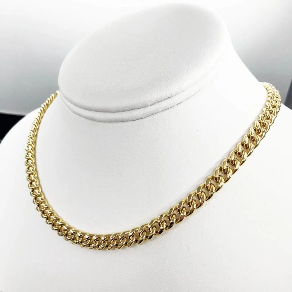 10K Yellow Gold Miami Cuban Chain Lightweight