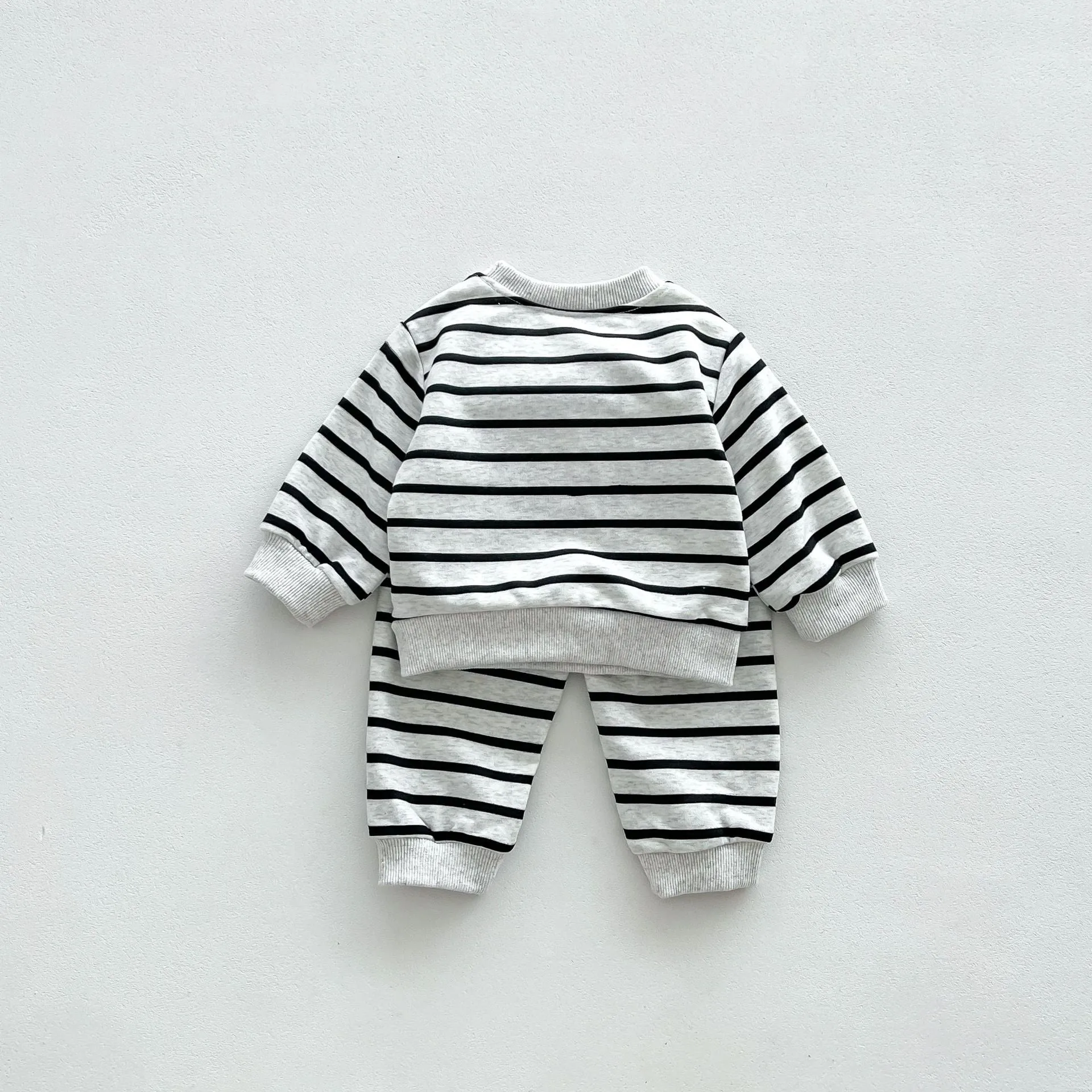 2 Pieces Set Baby Kid Boys Striped Cartoon Tops And Pants Wholesale 23101921