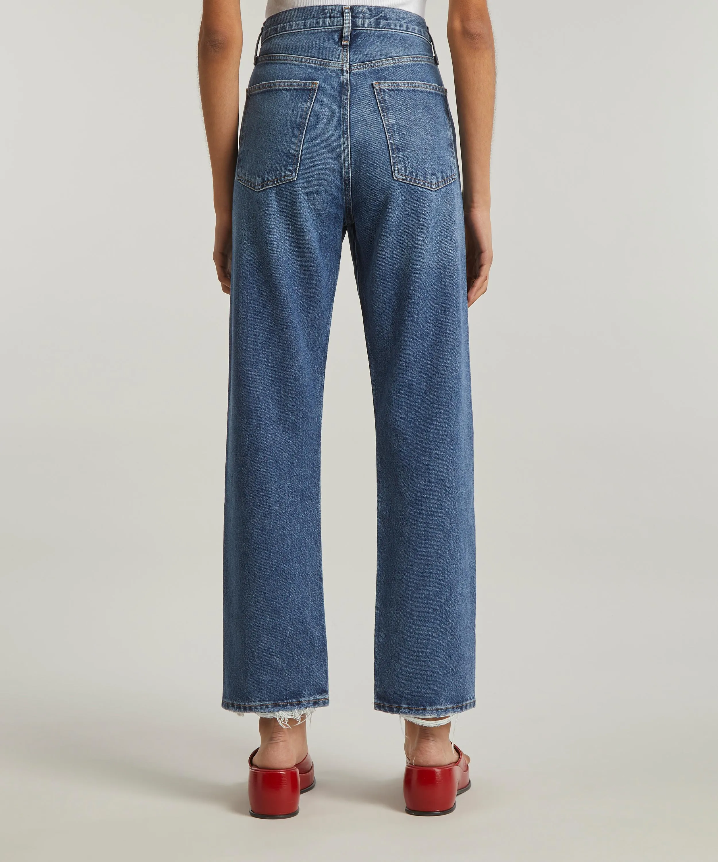 90s Pinch Waist High Rise Straight Jeans