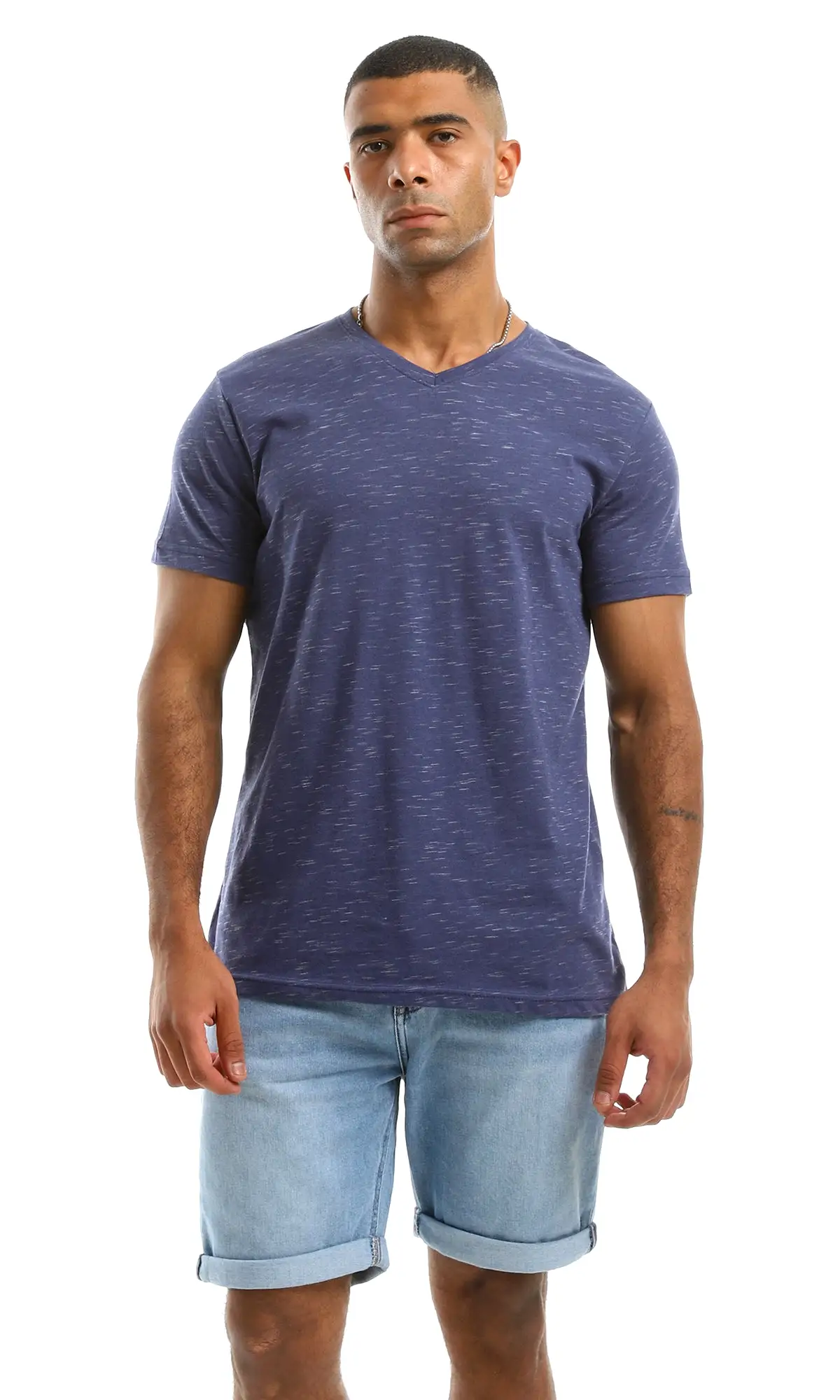 97920 Heather Navy Blue Summer Tee