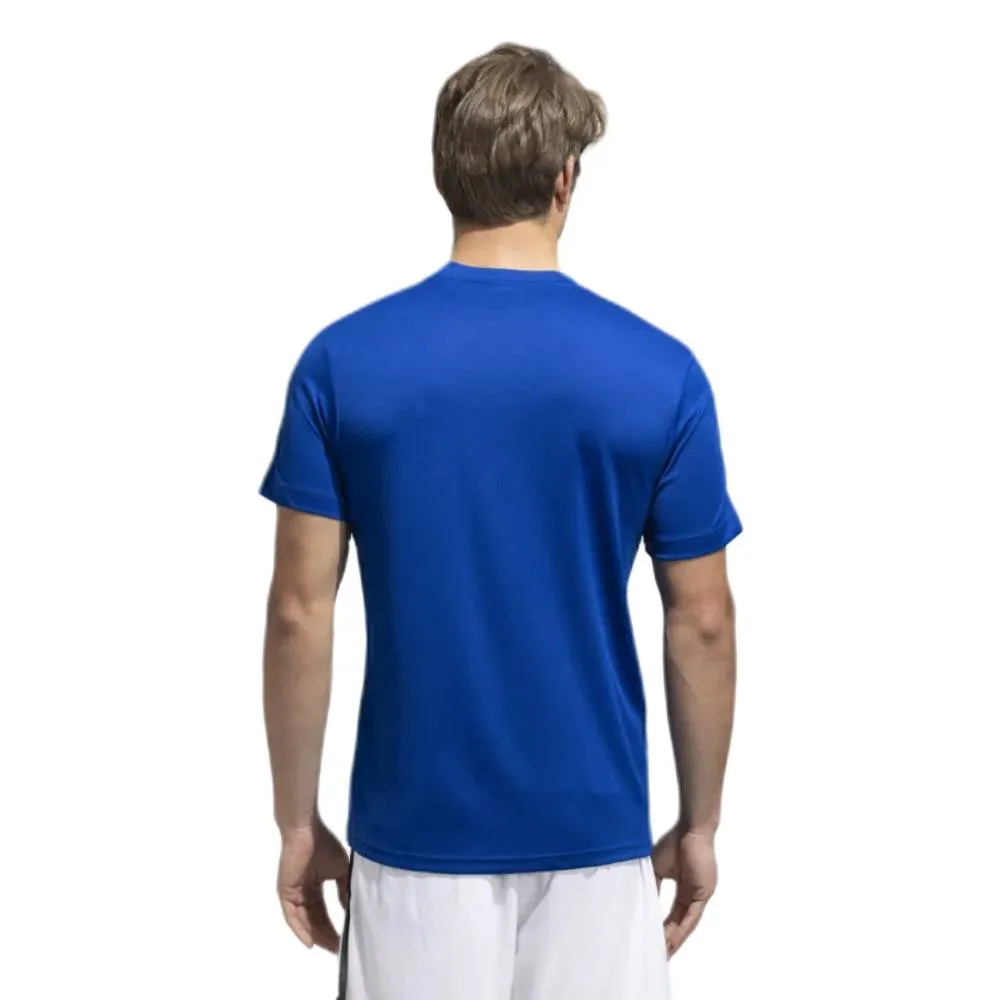 Adidas Men's Classic 3 Stripes Tee (Blue Beauty)