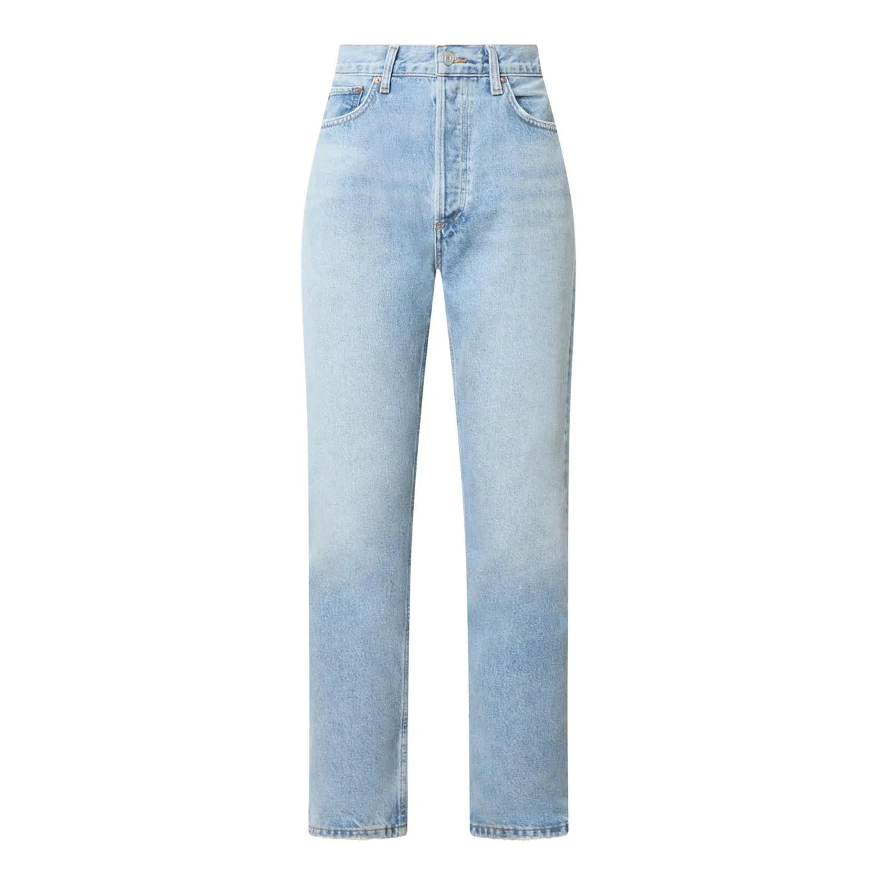 AGOLDE 90s Pinch Waist High-Rise Straight Leg Jeans - Light Blue