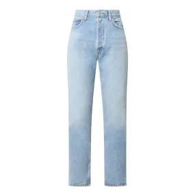 AGOLDE 90s Pinch Waist High-Rise Straight Leg Jeans - Light Blue