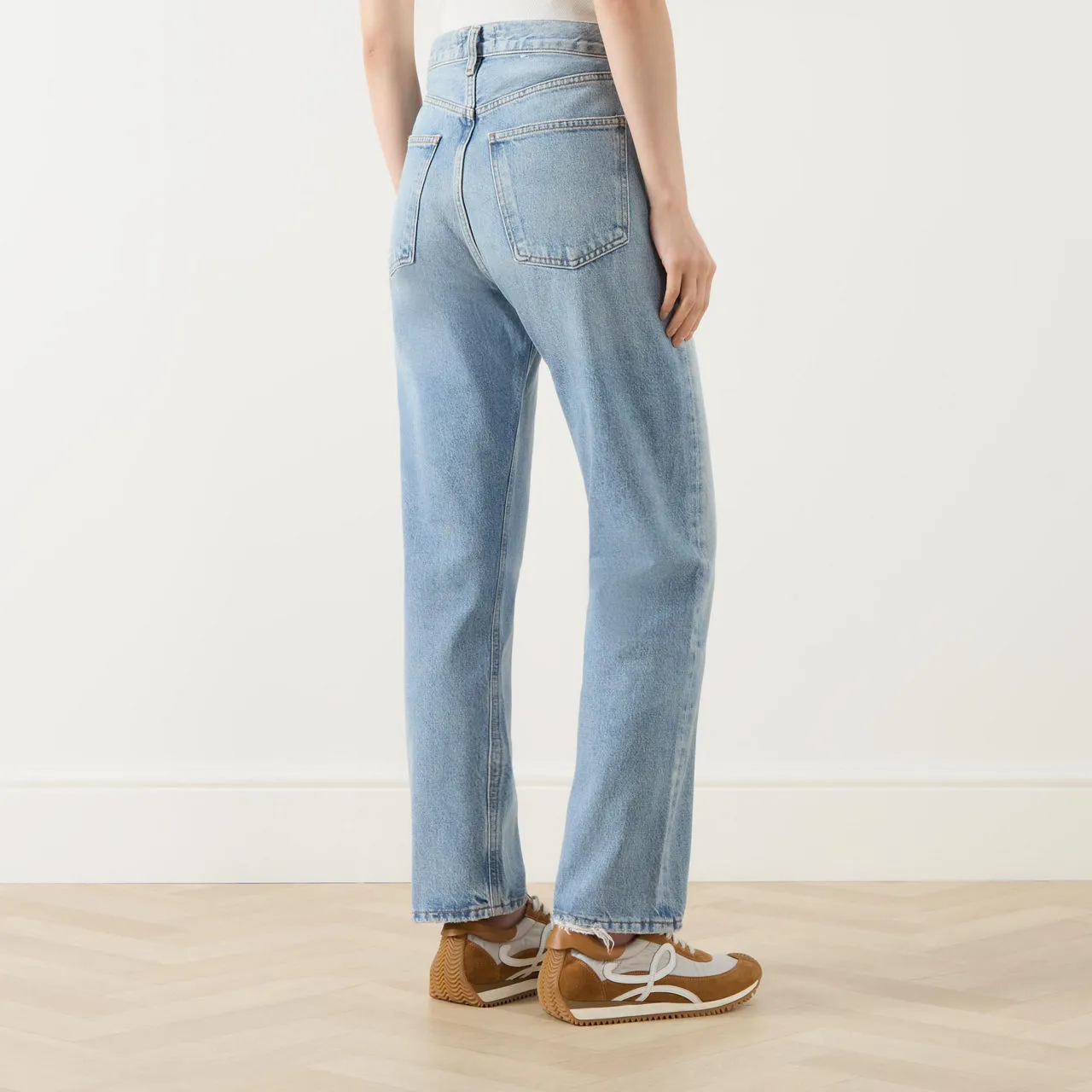 AGOLDE 90s Pinch Waist High-Rise Straight Leg Jeans - Light Blue