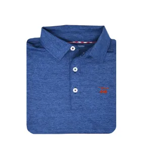 Albatross Youth Polo - Heather Royal Blue