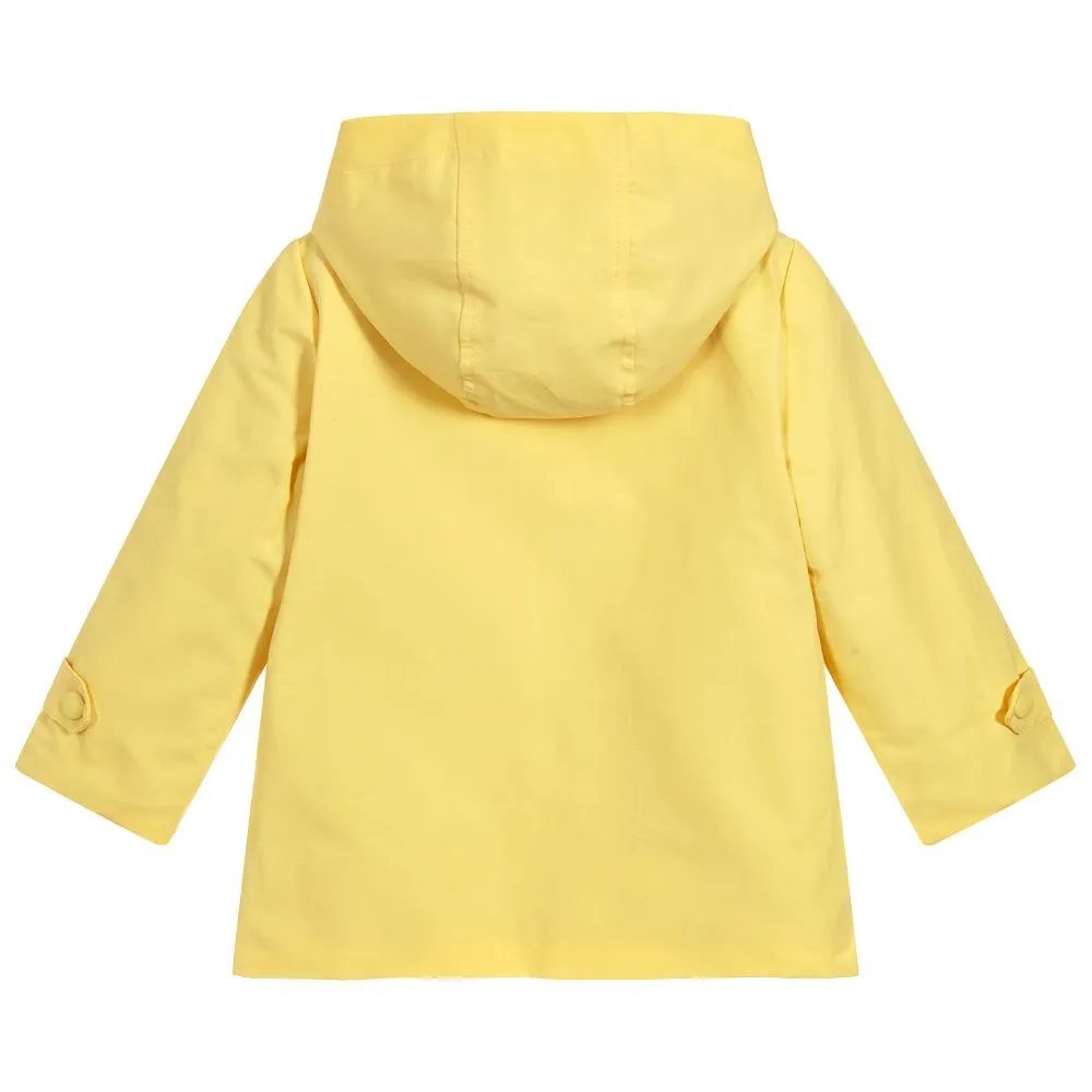 Baby Boys Yellow Cotton Coat