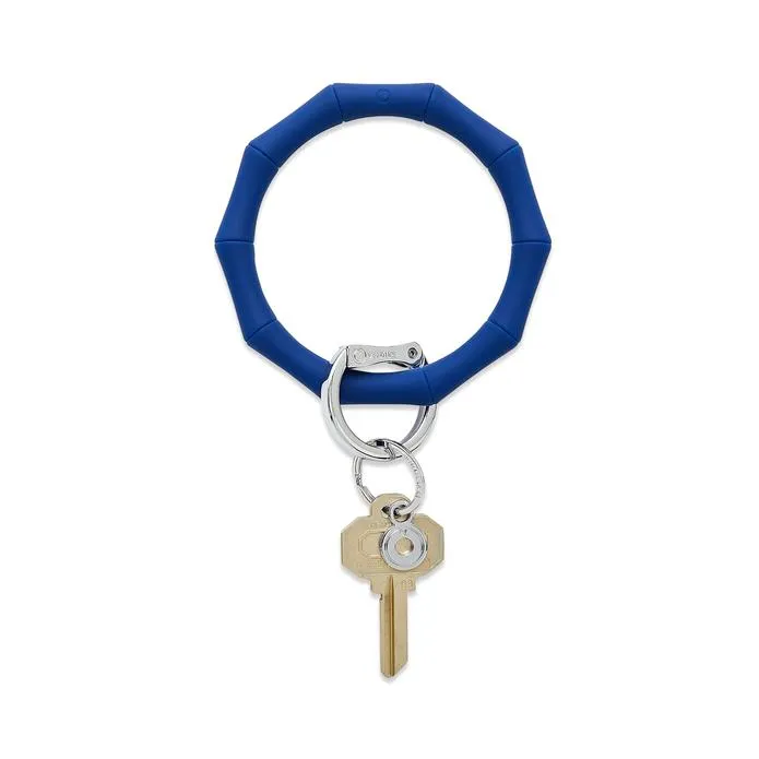 Bamboo Silicone Big O Key Ring - (multiple colors)