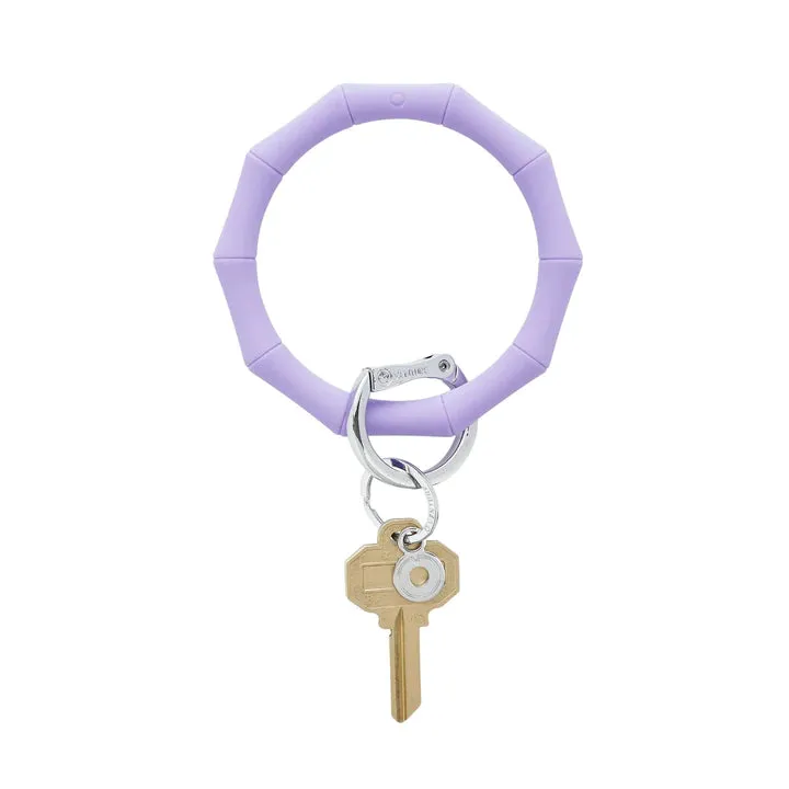 Bamboo Silicone Big O Key Ring - (multiple colors)