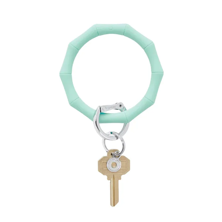 Bamboo Silicone Big O Key Ring - (multiple colors)