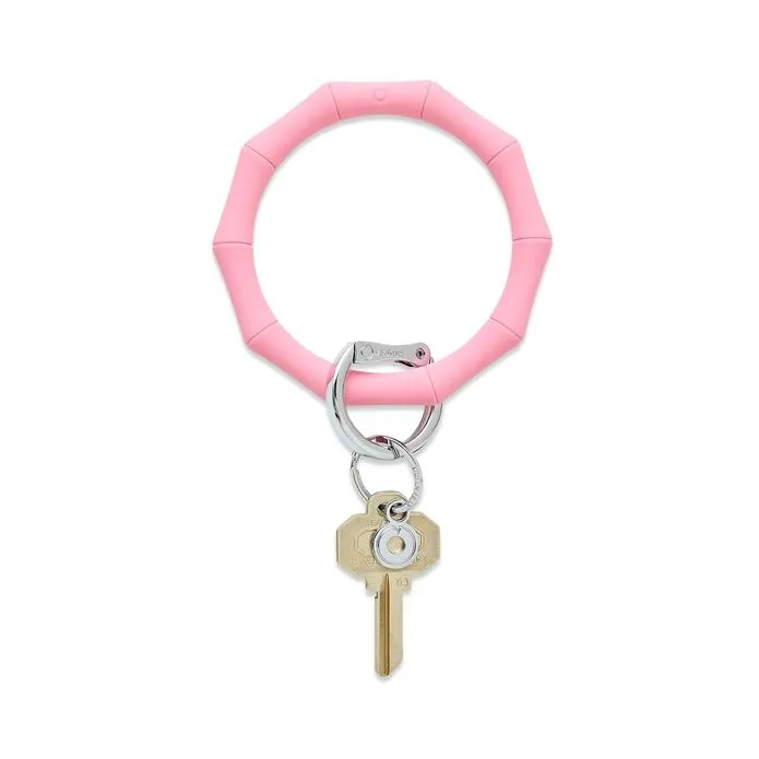 Bamboo Silicone Big O Key Ring - (multiple colors)