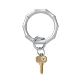 Bamboo Silicone Big O Key Ring - (multiple colors)