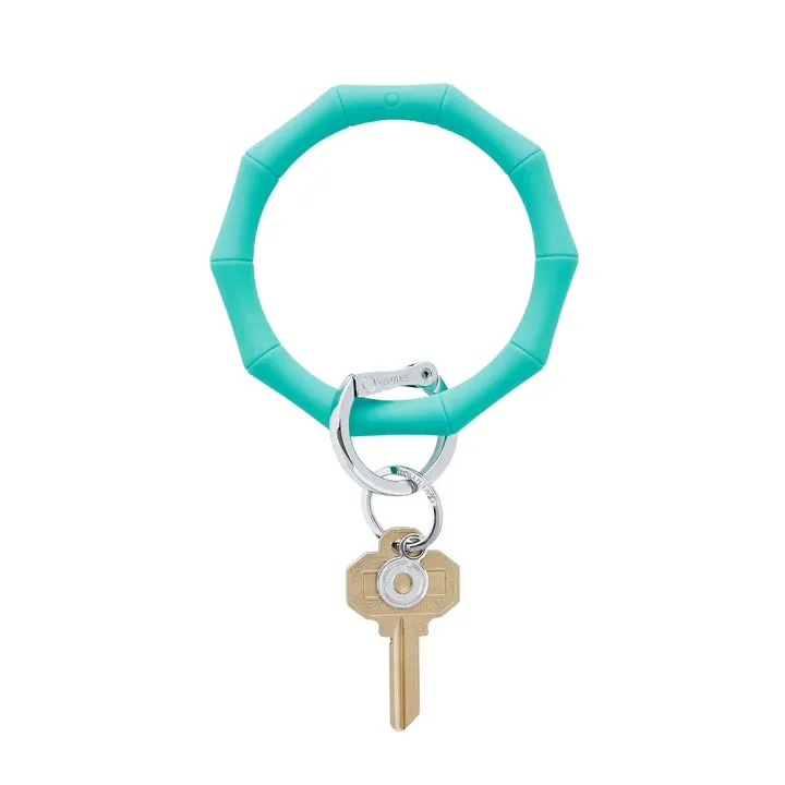 Bamboo Silicone Big O Key Ring - (multiple colors)