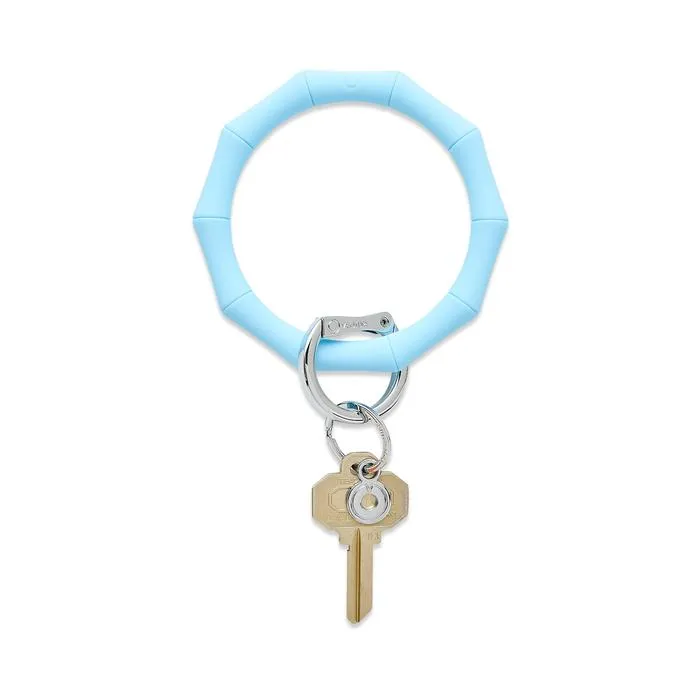 Bamboo Silicone Big O Key Ring - (multiple colors)