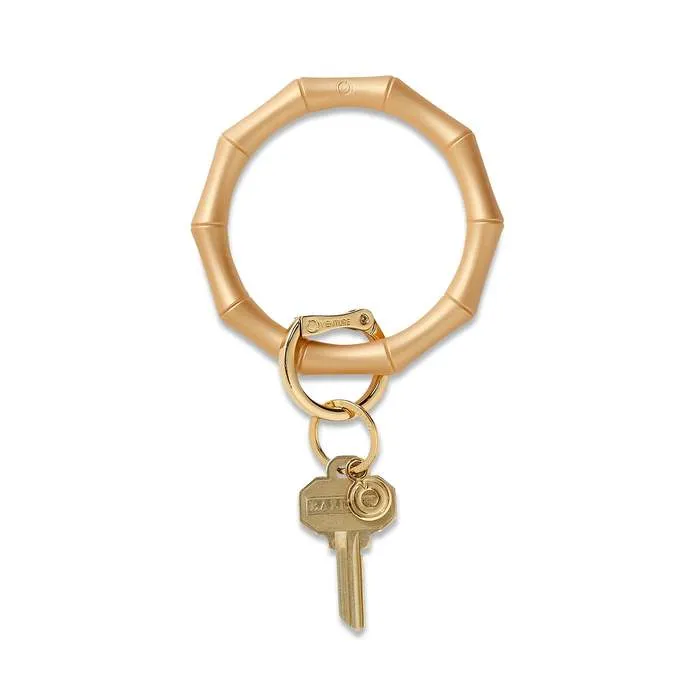 Bamboo Silicone Big O Key Ring - (multiple colors)