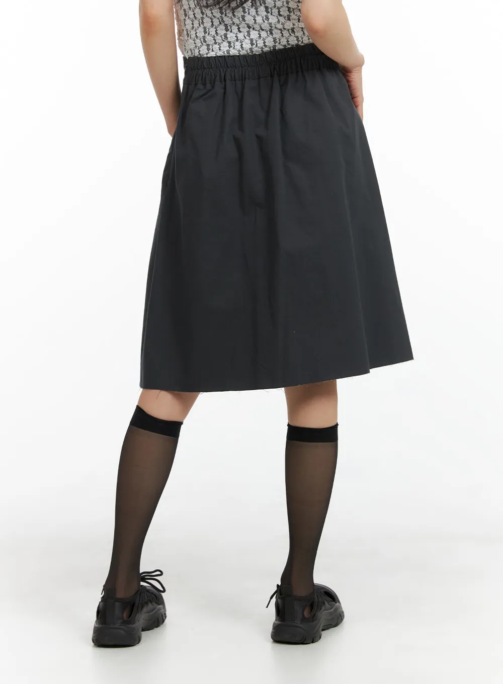 Basic Pleated Midi Skirt CM413