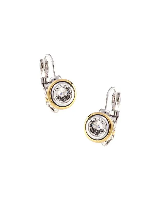 Beijos 6mm Cubic Zirconia Bezel Set Earrings by John Medeiros - Available in Multiple Colors