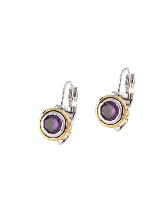 Beijos 6mm Cubic Zirconia Bezel Set Earrings by John Medeiros - Available in Multiple Colors