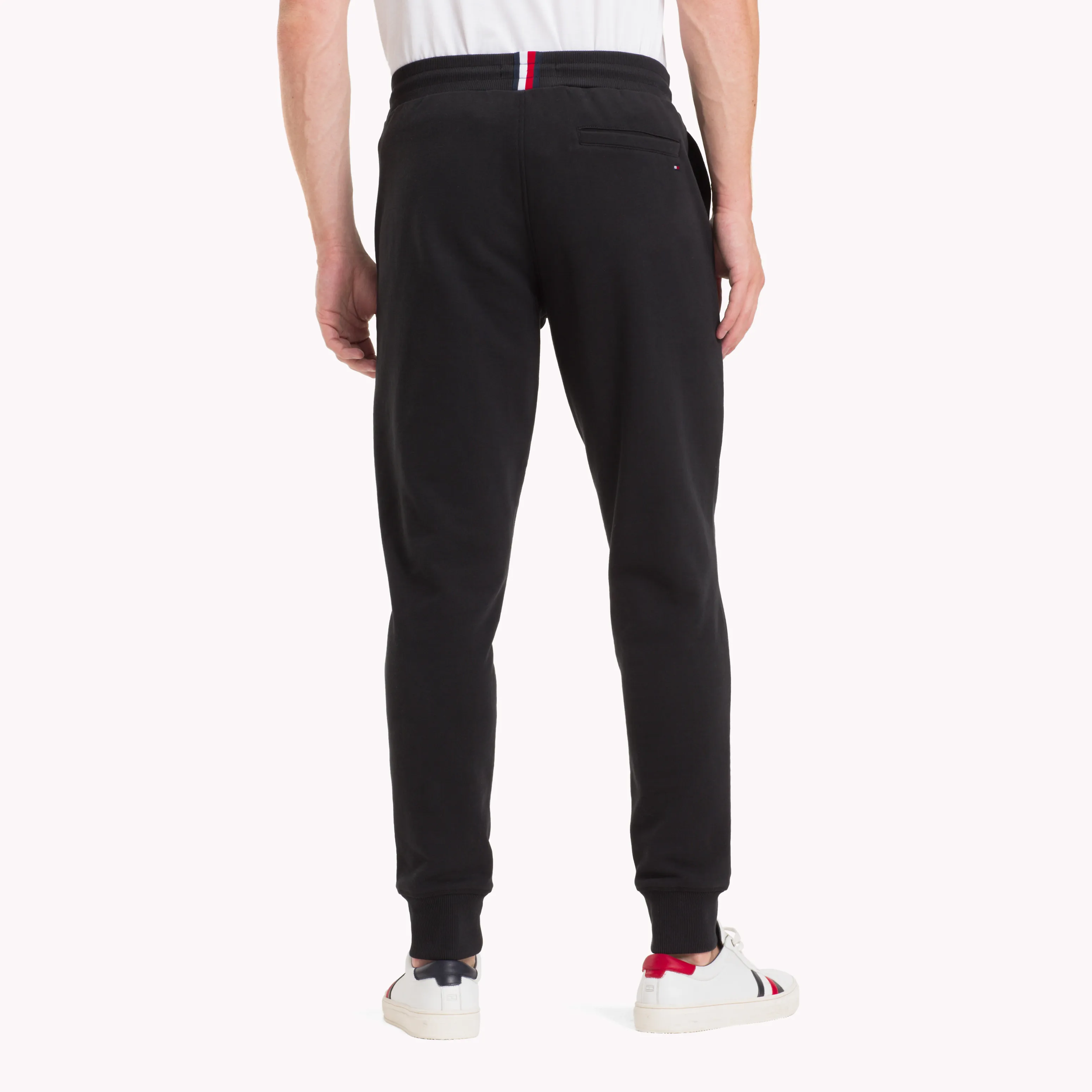 Black Pure Cotton Logo Joggers | Sweatshirts & Hoodies | Tommy Hilfiger