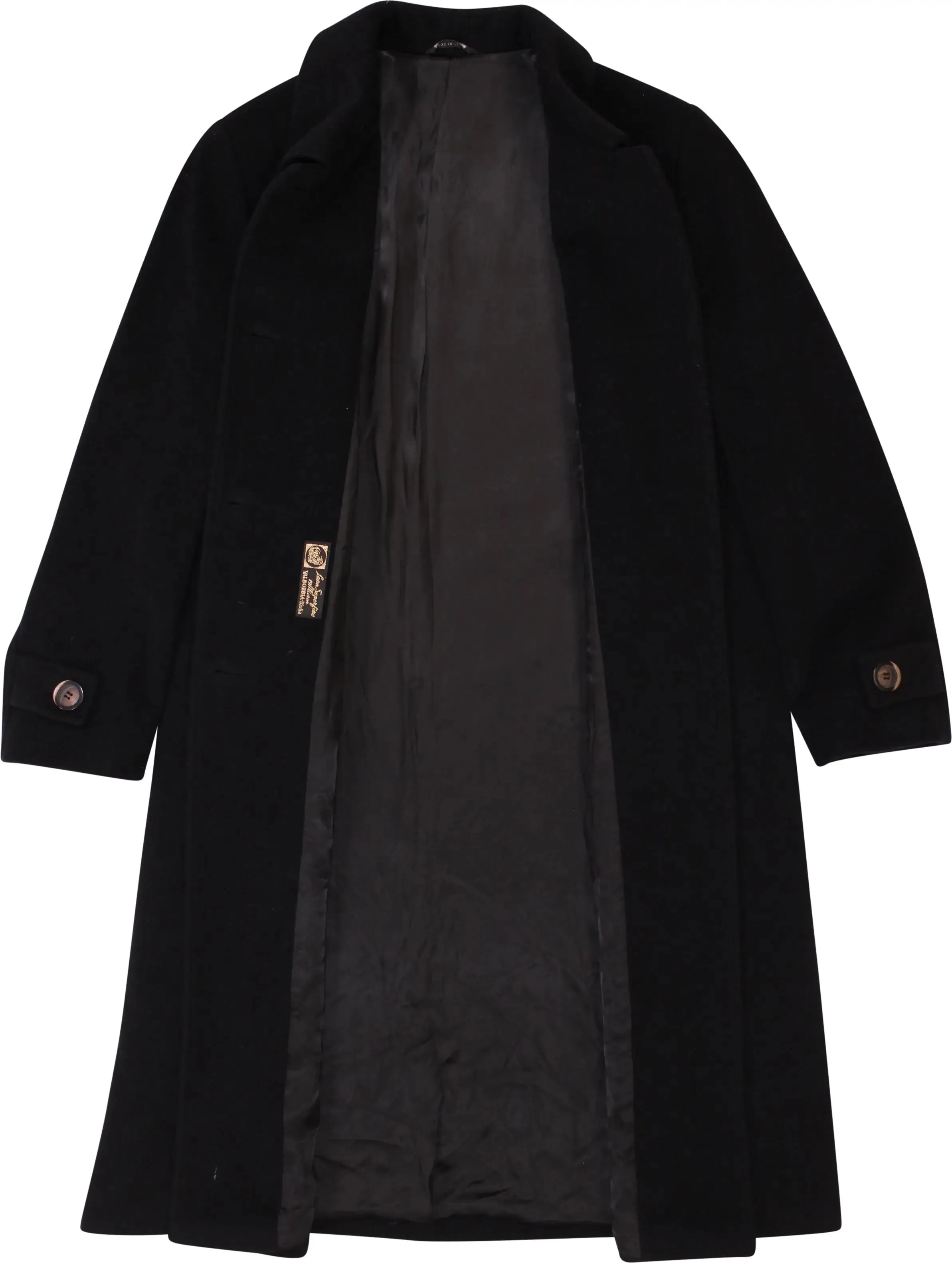 Black Wool Coat | ThriftTale