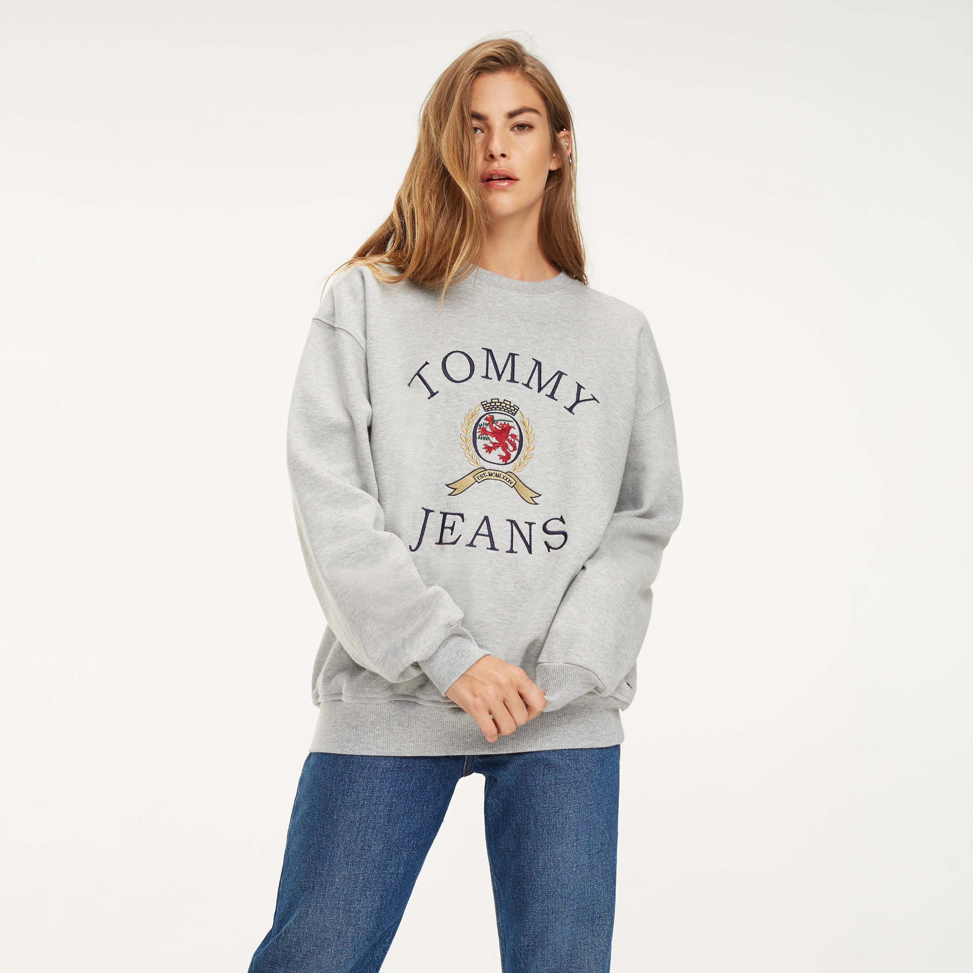 Blue Crest Crew Neck Sweatshirt | Sweatshirts & Hoodies | Tommy Hilfiger