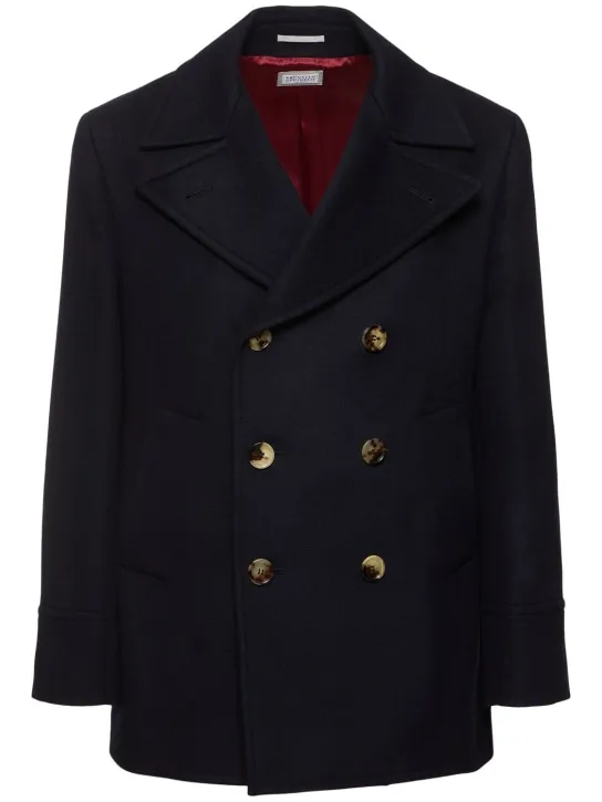 Brunello Cucinelli   Wool caban coat 