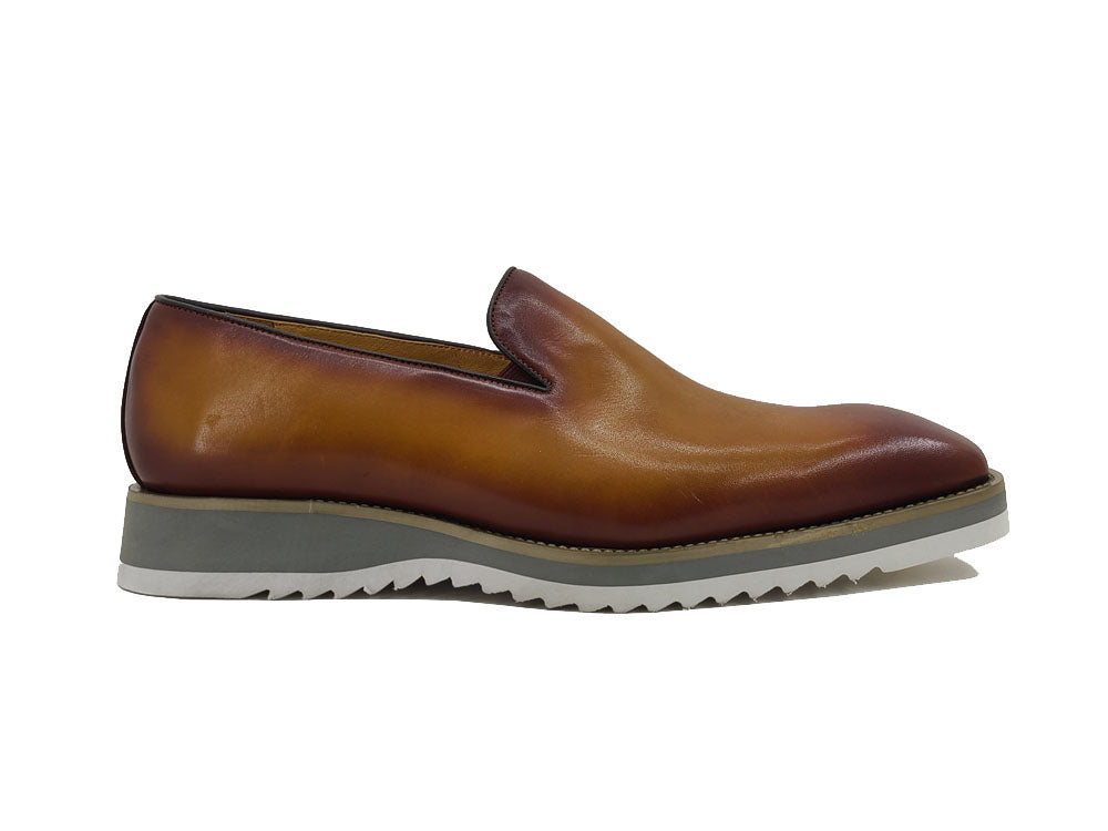 Burnished Wholecut Loafer Lightweight Sole