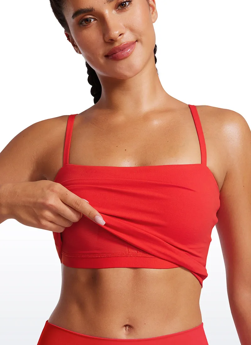 Butterluxe Adjustable Longline Spaghetti Strap Sports Bra