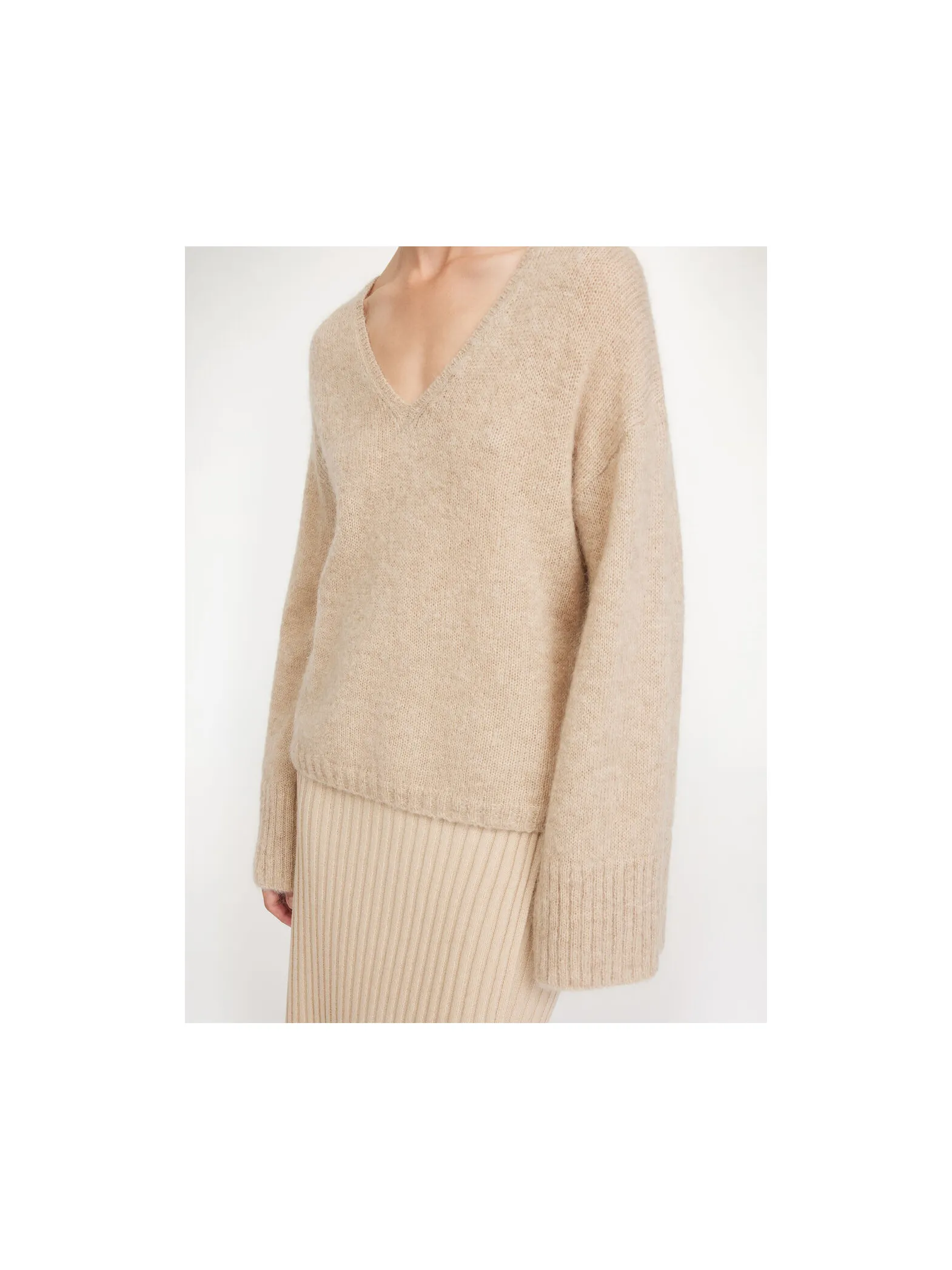 BY MALENE BIRGER SWEATER CIMONE TWILL BEIGE