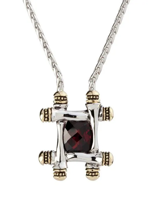 Canias Collection Square Pendant Necklace by John Medeiros - Available in Multiple Colors