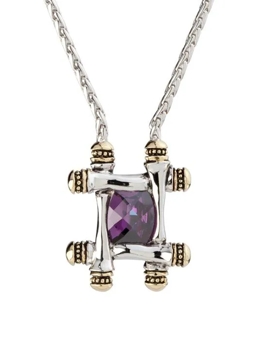 Canias Collection Square Pendant Necklace by John Medeiros - Available in Multiple Colors