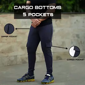 Cargo Joggers: Shadow Grey (5 Pockets)- Sale