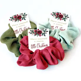 Christmas Hair Scrunchie Gifts Party Favors | Multiple Colours (SALE)