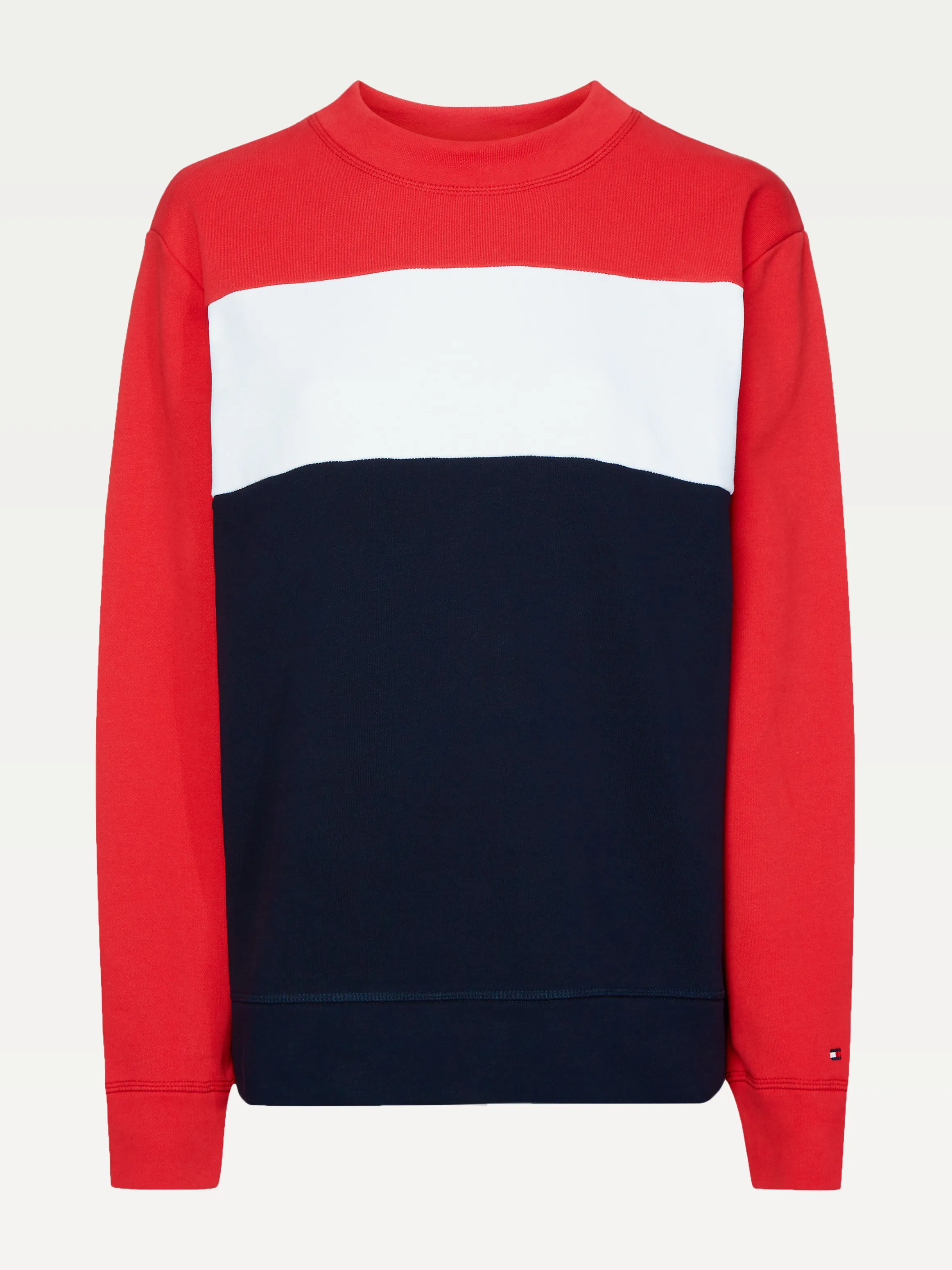 Colour-blocked Organic Cotton Sweatshirt | Sweatshirts & Hoodies | Tommy Hilfiger