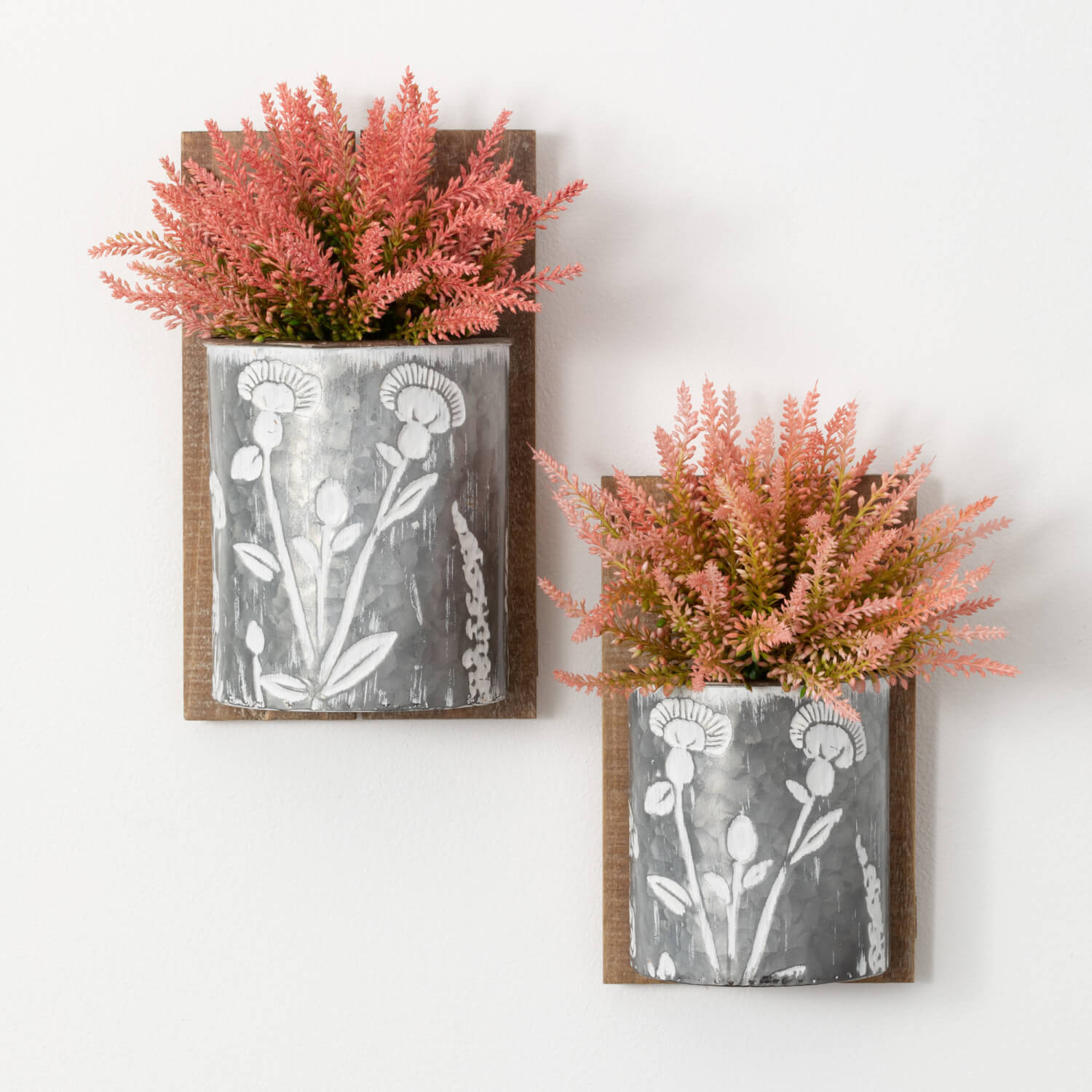 Flower Wall Pocket Set Of 2