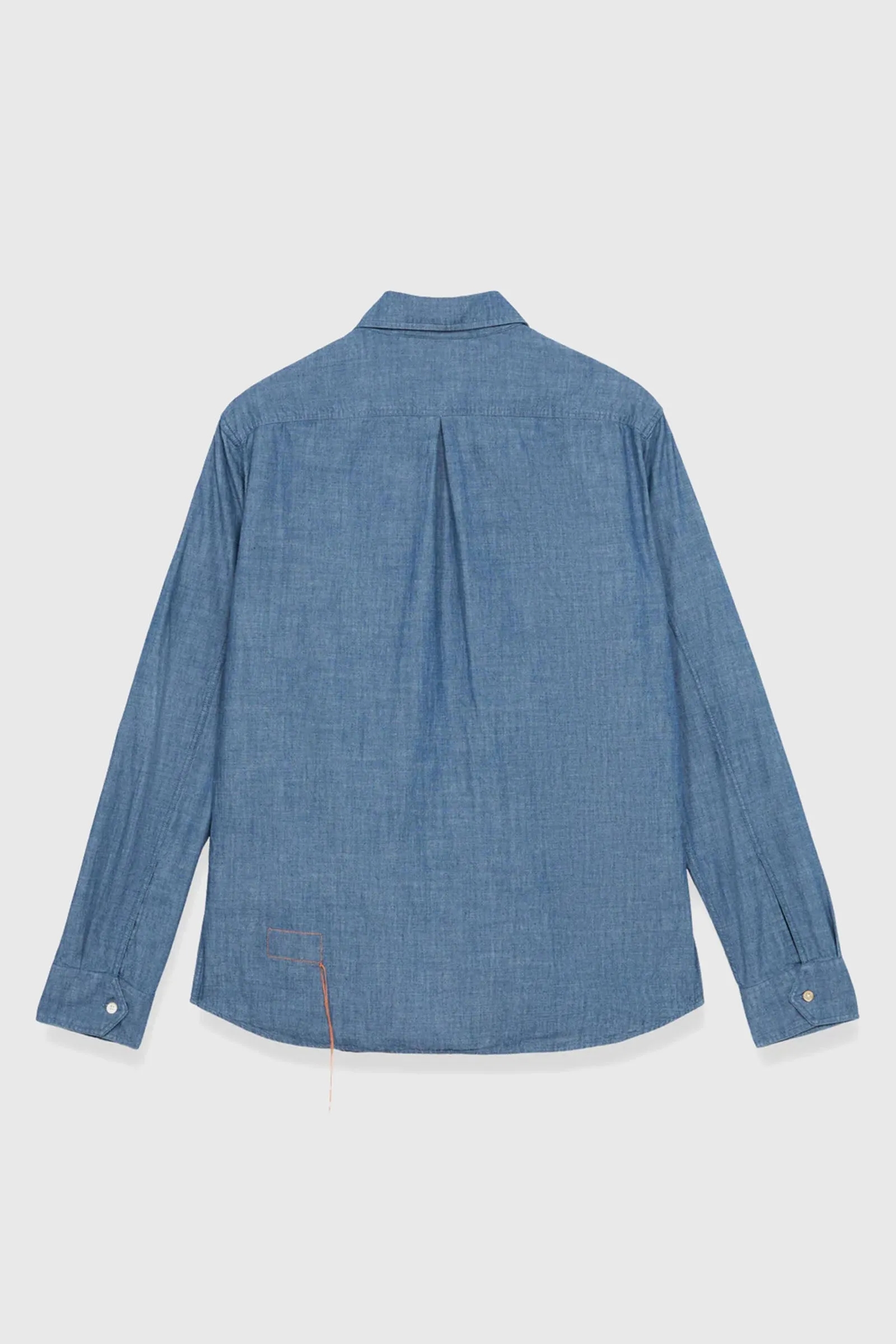 Fortela Camicia Amleto Patch Pockets Chambray Uomo