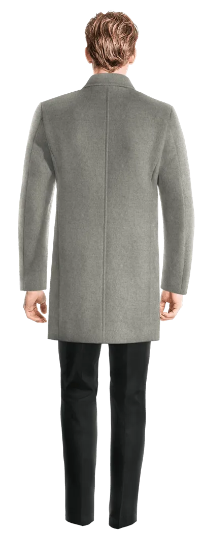 Grey Double Breasted Coat