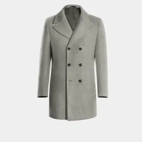 Grey Double Breasted Coat