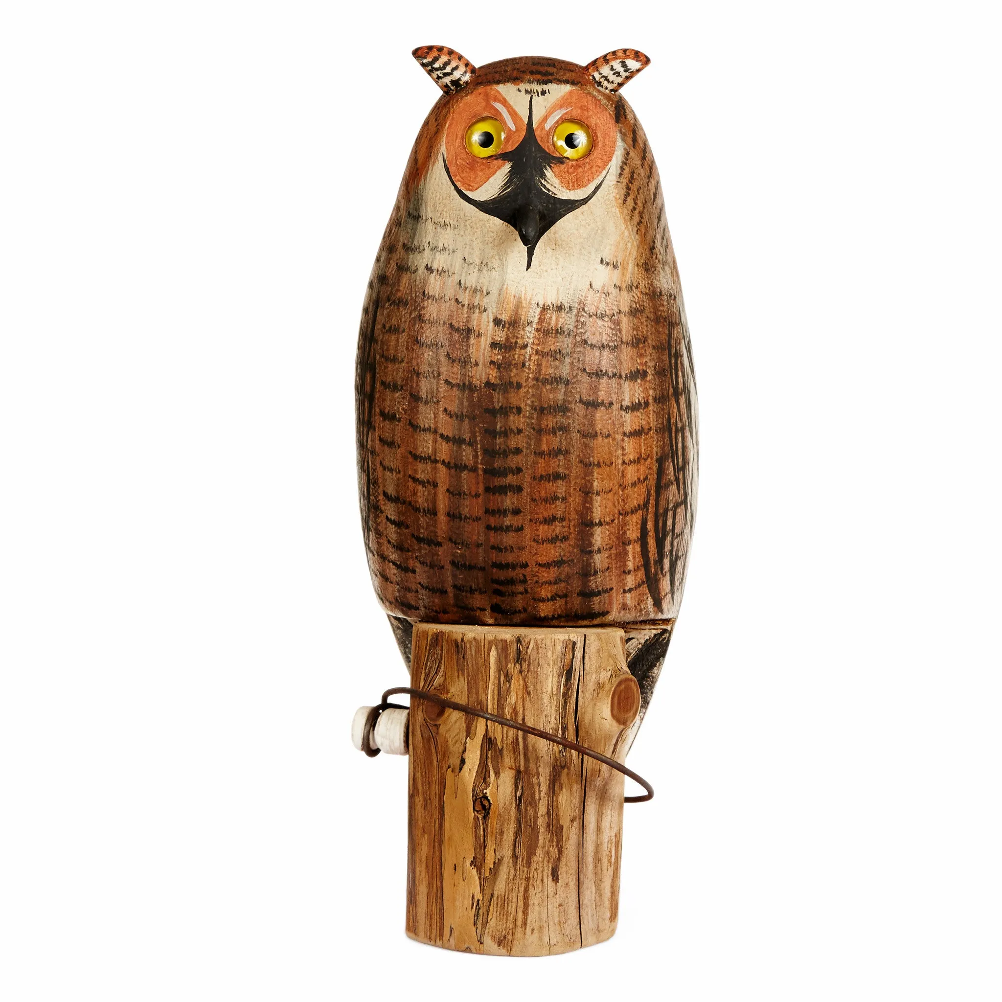 Hand Carved Medium Owls - Available in Multiple Colors