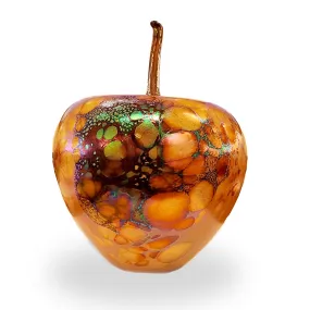 Handblown Glass Apple in Autumn- Available in Multiple Sizes