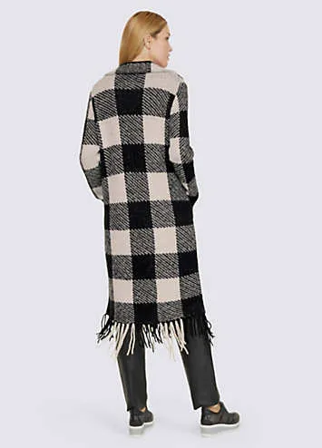 Heine Check Knitted Coat | Grattan