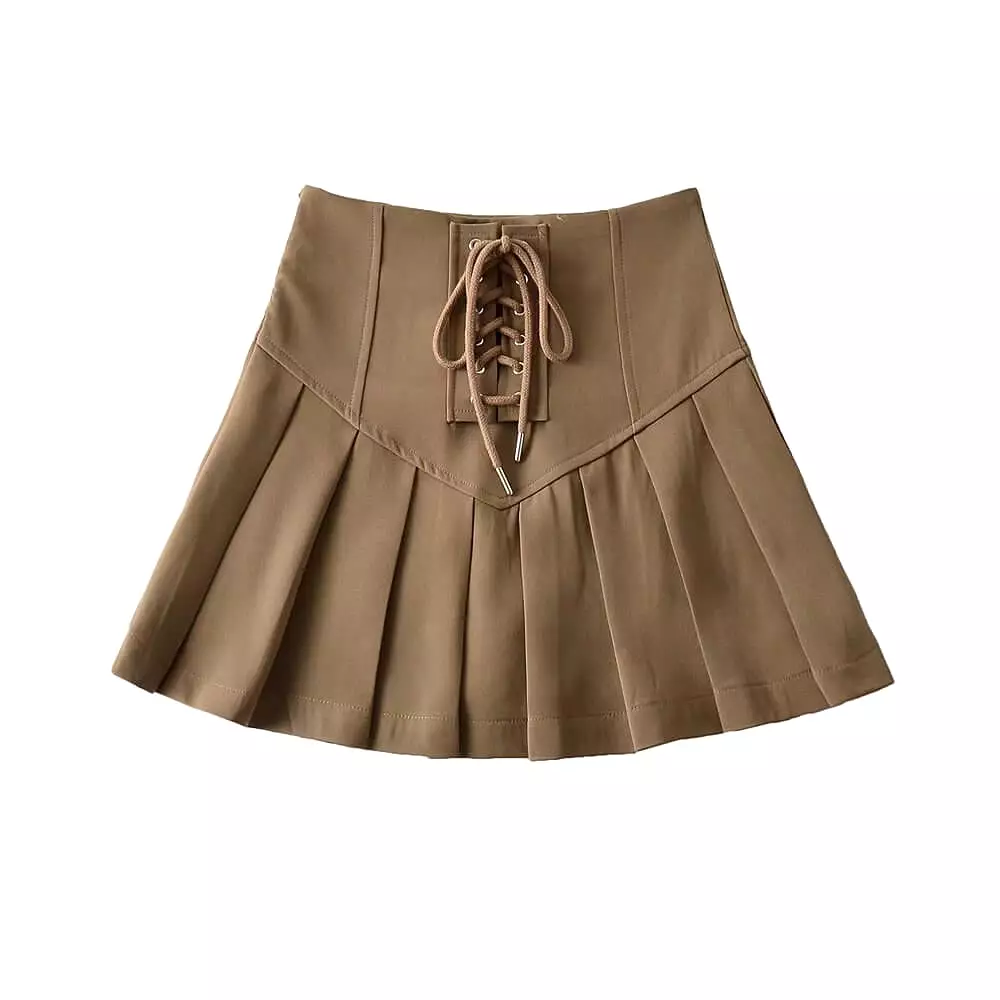 High waisted Spicy Girls College style pleated skirt BY9130