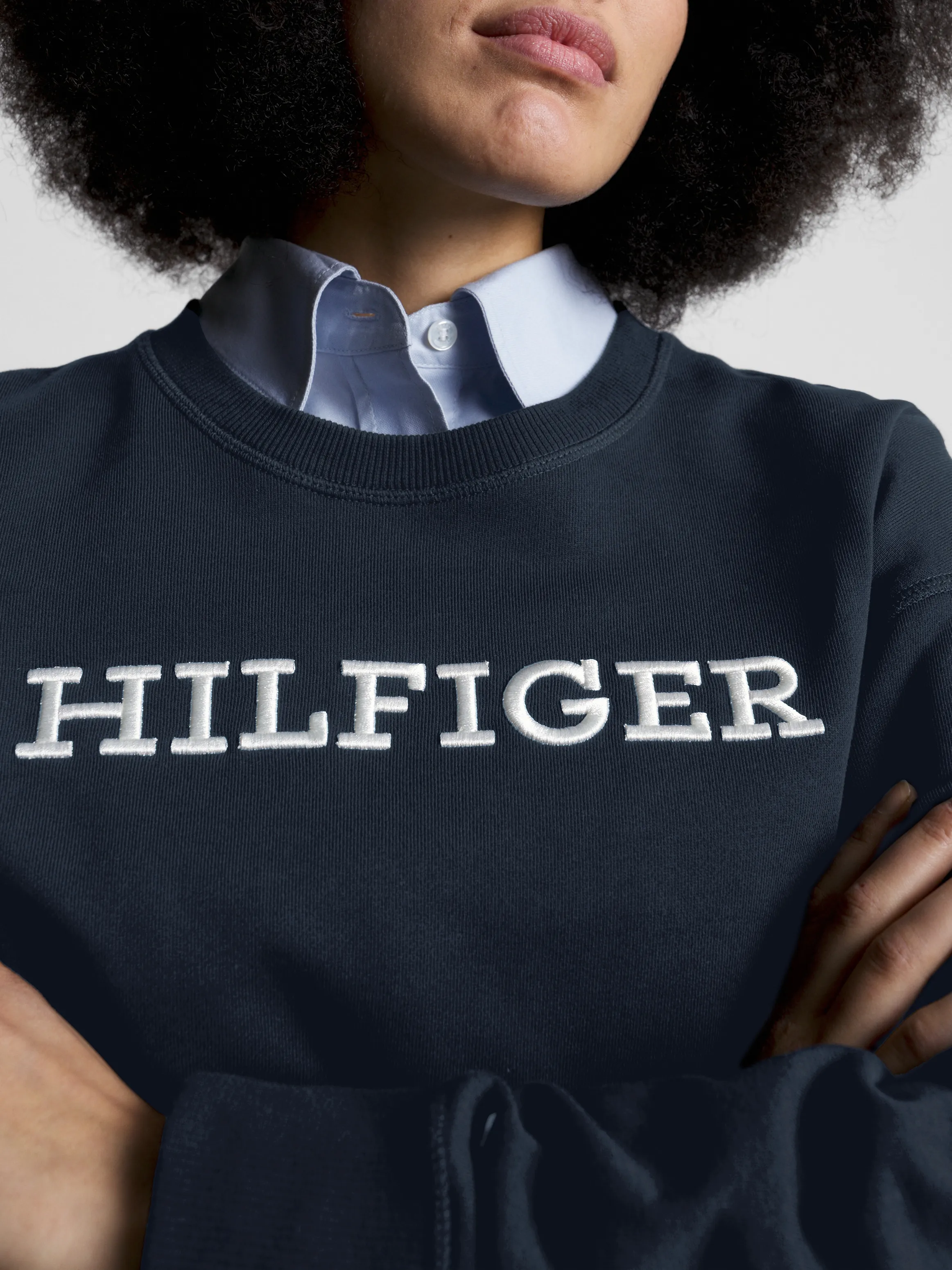 Hilfiger Monotype Embroidery Sweatshirt | Sweatshirts & Hoodies | Tommy Hilfiger