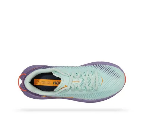 Hoka Womens Rincon 3 Lightweight Running Shoe- Blue Glass/Chalk Violet