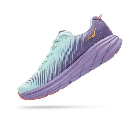 Hoka Womens Rincon 3 Lightweight Running Shoe- Blue Glass/Chalk Violet