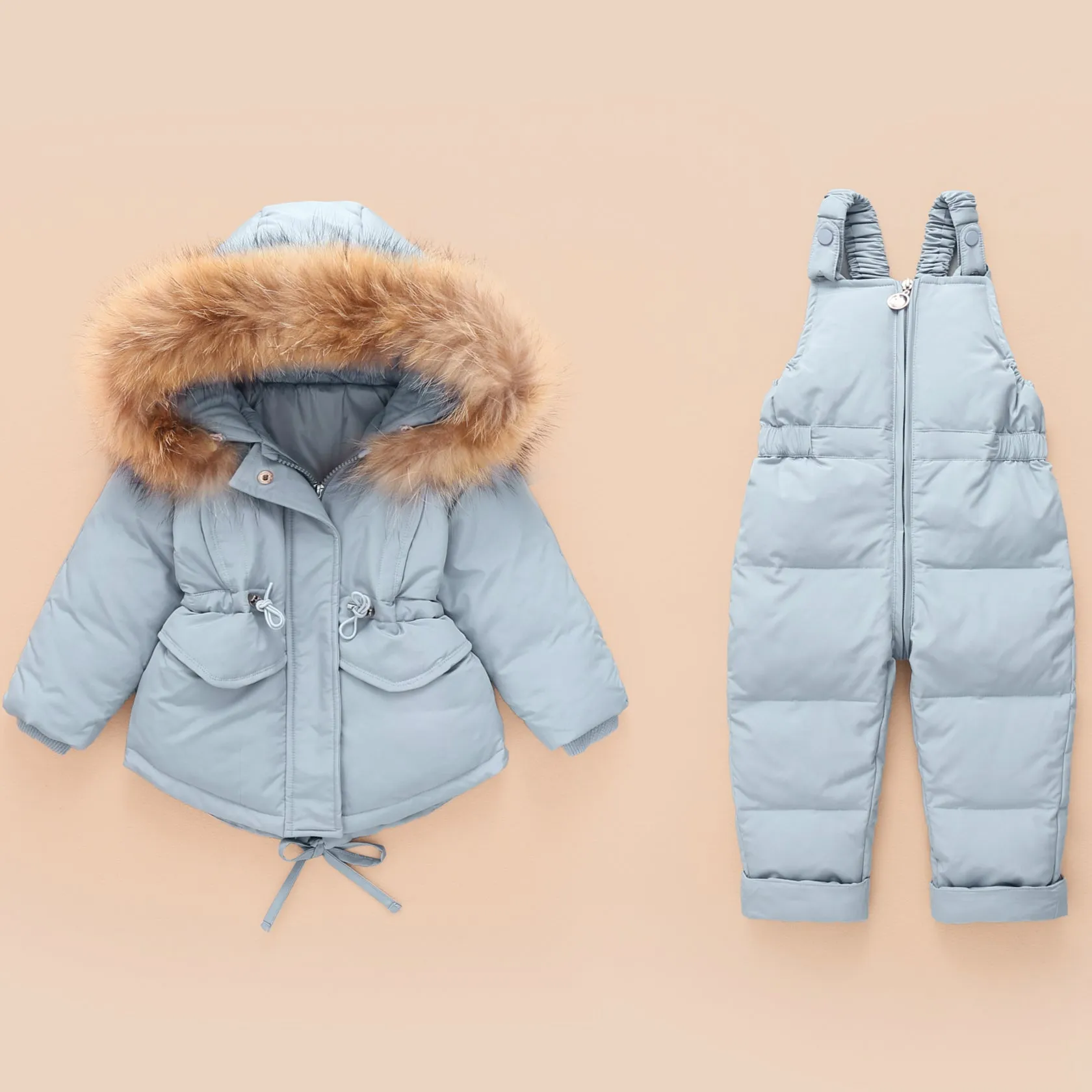 Hooded 2-Piece Snowsuit Set