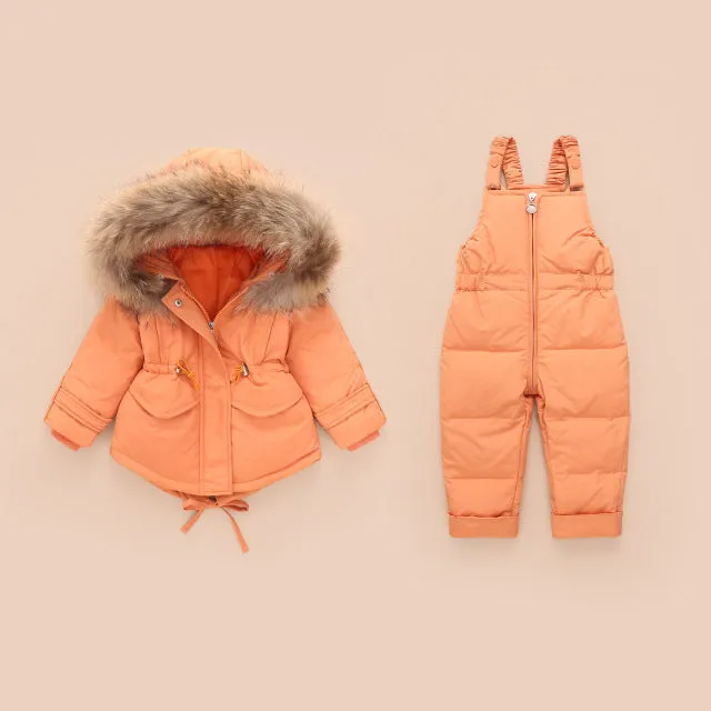 Hooded 2-Piece Snowsuit Set