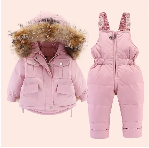 Hooded 2-Piece Snowsuit Set