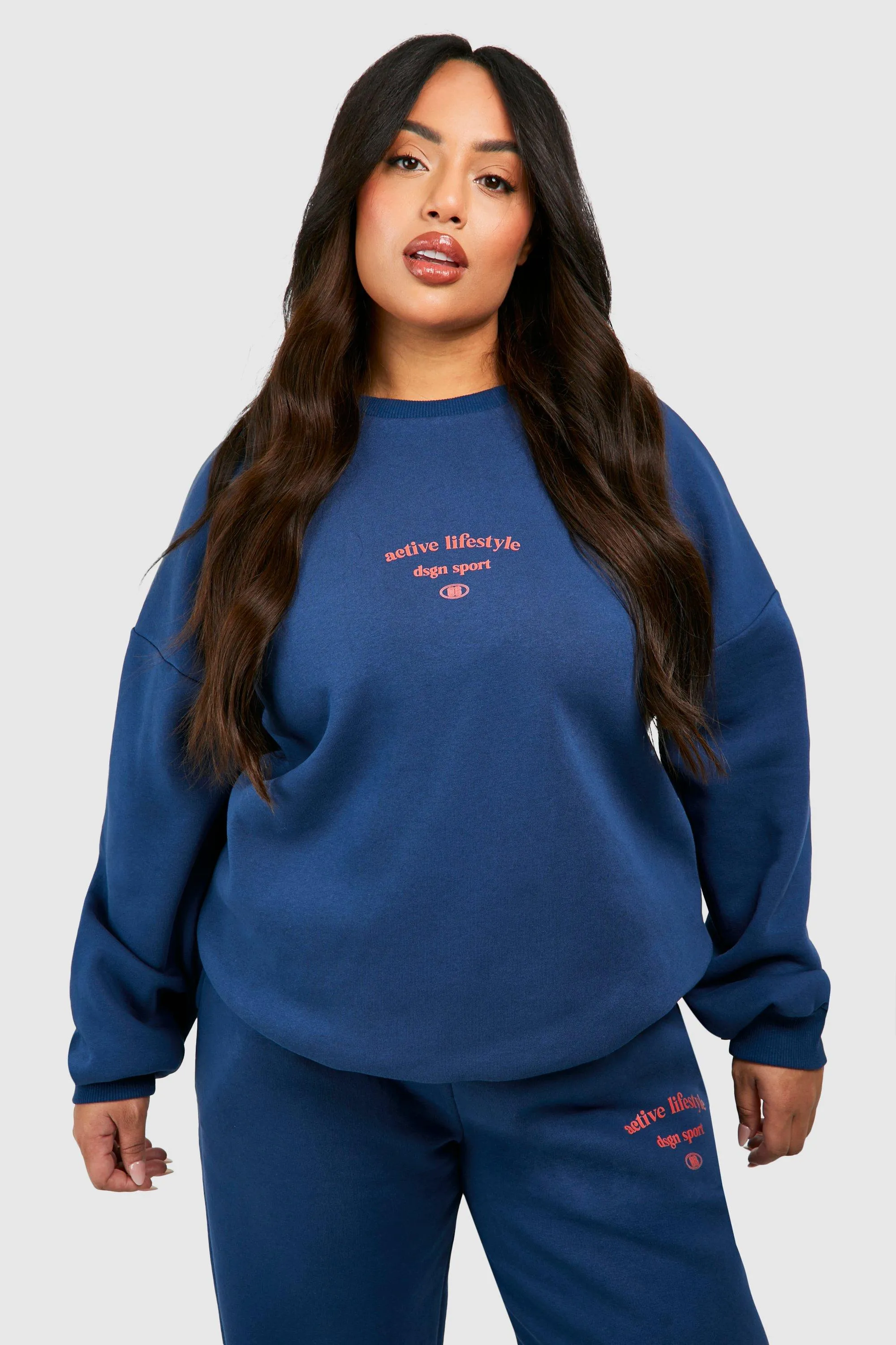 Hoodies & Sweatshirts | Plus Active Dsgn Studio Oversized Sweatshirt | boohoo