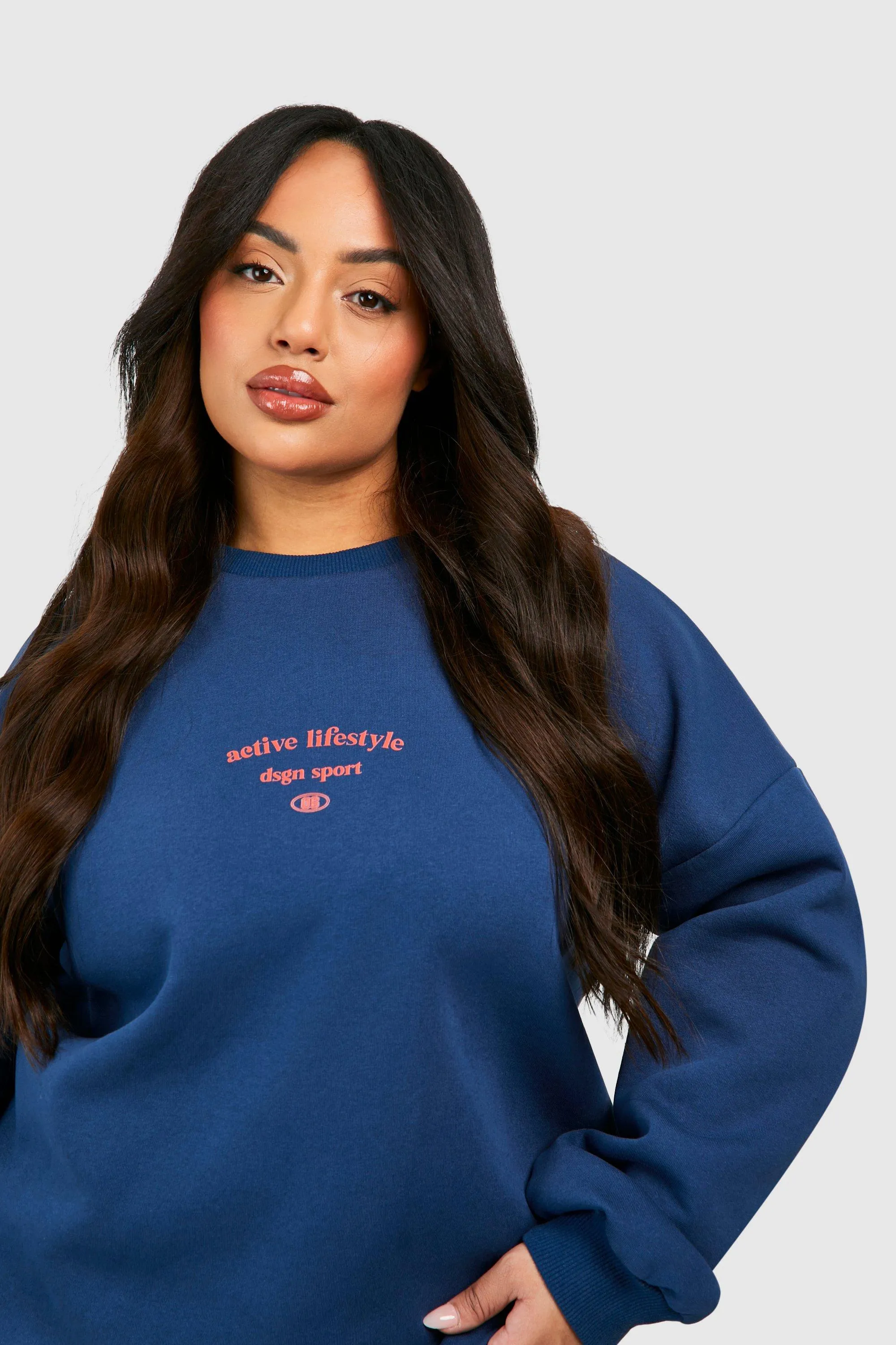 Hoodies & Sweatshirts | Plus Active Dsgn Studio Oversized Sweatshirt | boohoo